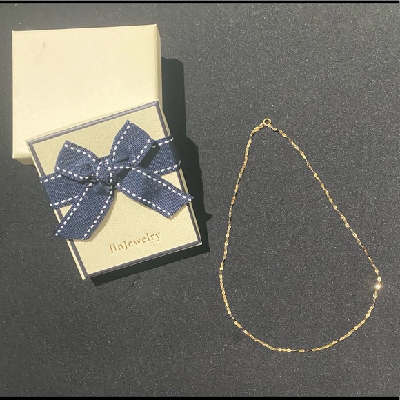 Jin Jewelry’s best selling necklace: 15-inch (40-cm) , 14K plated. - Picture 4 of 4